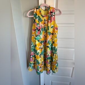 LOFT Yellow Floral Dress